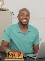 Wisner Jean-Louis in the Cap-Haitian office
