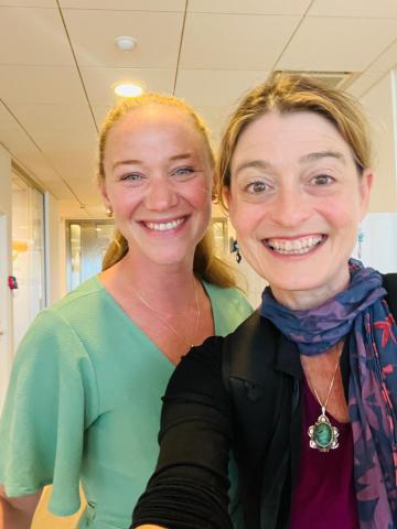 Sasha and Emilia from Swedish Postcode Lottery Foundation