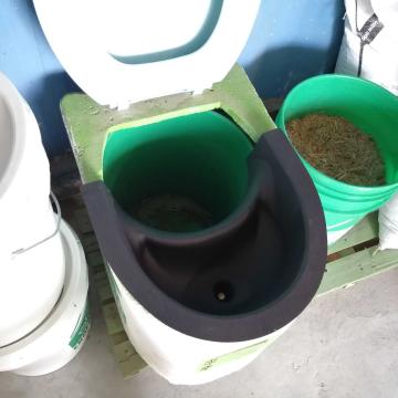 EkoLakay toilet with new urine diverter