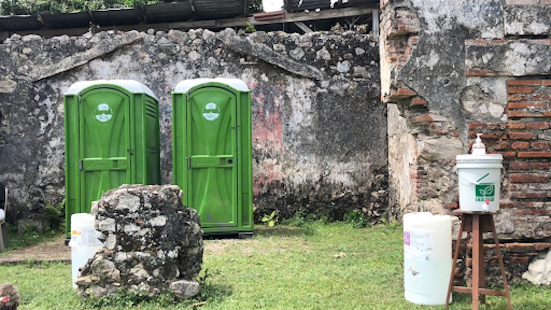 EkoMobil toilets at Citadelle Laferrière
