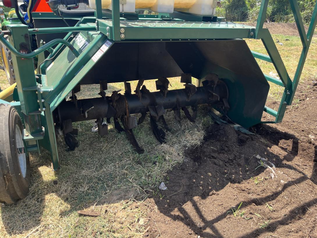 Windrow Turner at work