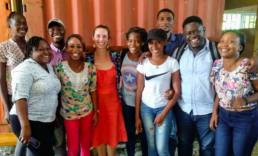 Froggi VanRiper alongside churn study research team