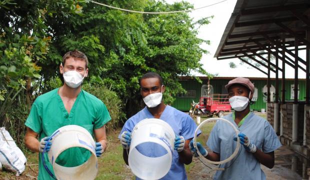 Gavin McNicol, Junior Jules Francois and Denis Darline 